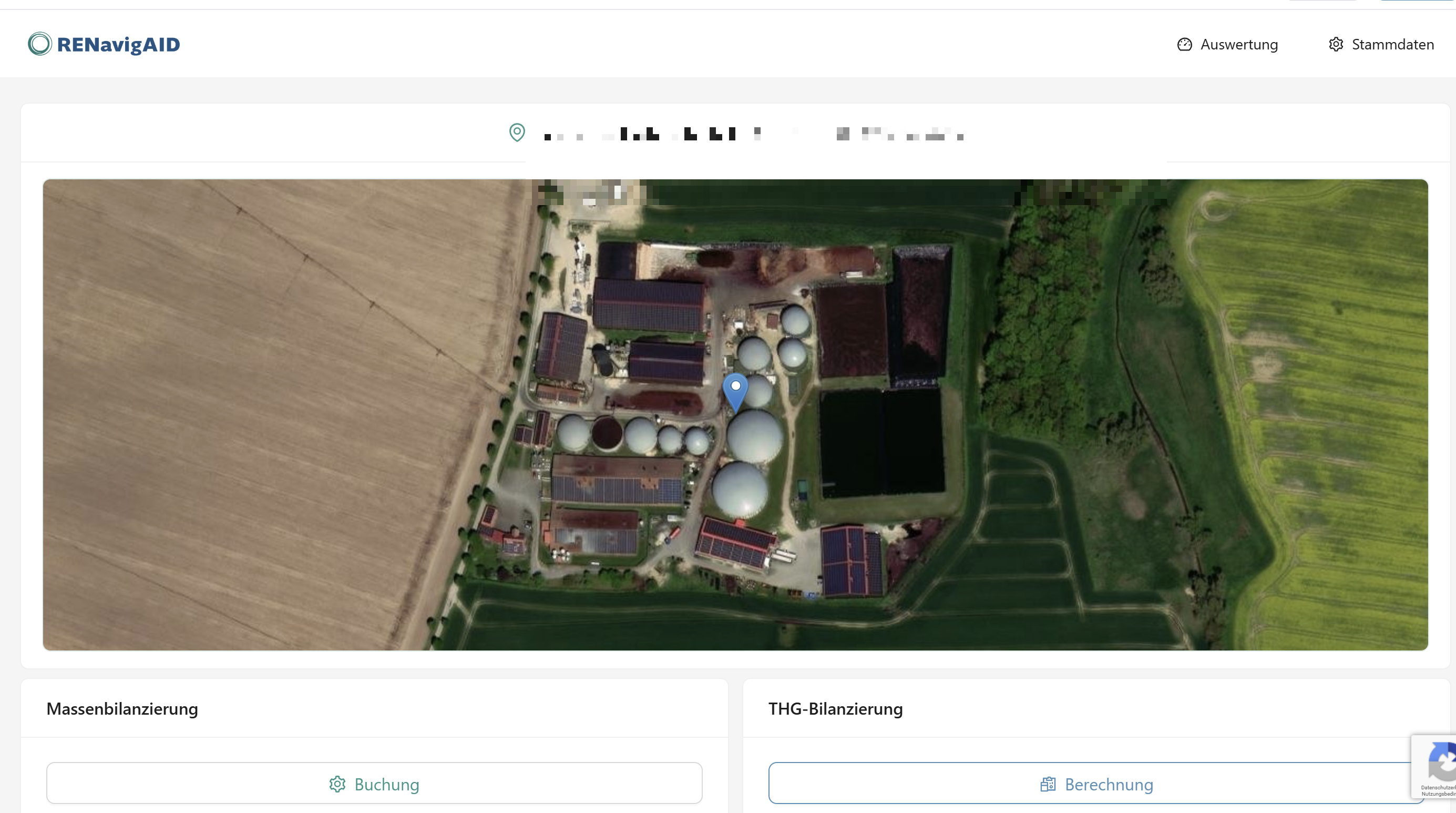 Massenbilanz Dashboard